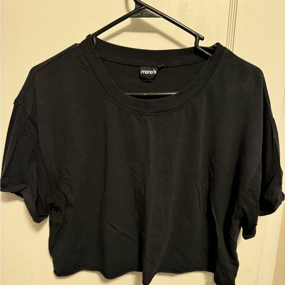 Black crop t-shirt - Picture 1 of 1